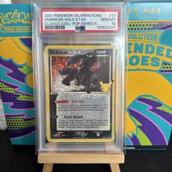 Umbreon - Gold Star - PSA 10 - Gem Mint 17/17 Pokemon - 25th Celebrations - Image 1