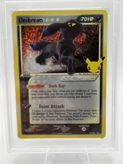 2021 Pokemon Celebrations Umbreon Gold Star 17/17 PSA 10 Gem Mint - Image 4