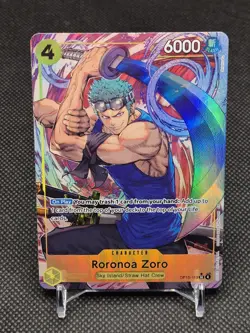 One Piece Roronoa Zoro SR Alt Art OP15-113 Adventure on KAMI's Island English - Image 1