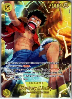 Monkey.D.Luffy OP15-119 SEC English Adventure on Kami's Island - One Piece - NM - Image 1