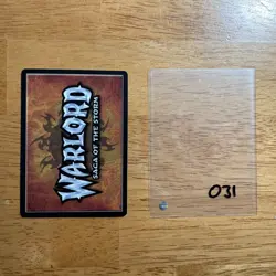 🕳Signed Portable Hole Jeff Menges Rare card Warlord: Saga of the Storm CCG 031 - Image 2