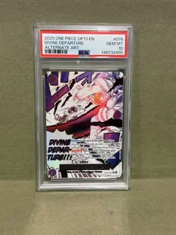 Divine Departure OP13-076 - One Piece Carrying on his Will Alt Art - PSA 10 - Image 1