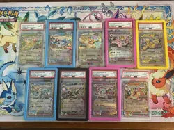 Prismatic Evolutions FULL SET Promo Stamp Surprise Box ALL 9 CARDS PSA 10 - Image 1