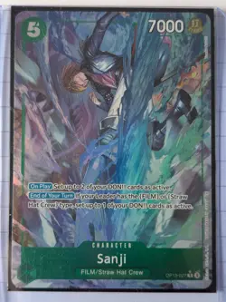 Sanji OP13-027 alternate art Carrying On His Will Foil, One piece CCG - Image 1