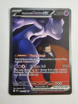 Team Rocket's Mewtwo EX 281/217 Pokemon TCG: Acended Heros SIR M/NM PRISTINE - Image 1