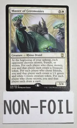 Master of Ceremonies, Streets of New Capenna Commander 18/93 Magic The Gathering - Image 1