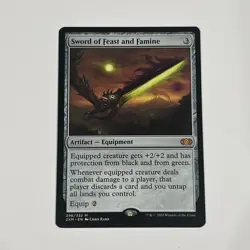 2020 MAGIC: THE GATHERING DOUBLE MASTERS #296 SWORD OF FEAST AND FAMINE - Image 1