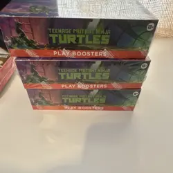 Wizards of the Coast Magic: The Gathering TMNT Play Booster Box Lot of 3 - Image 2