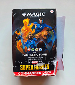 Magic The Gathering Marvel Super Heroes Fantastic Four Commander NEW DAMAGED BOX - Image 1