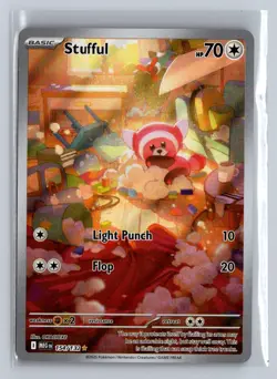 Stufful 154/132 Illustration Rare Mega Evolution Pokemon TCG Card NM - Image 1