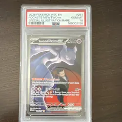 Pokemon TCG Team Rocket's Mewtwo ex 281/217 SIR Holo English 2026 PSA 10 - Image 1