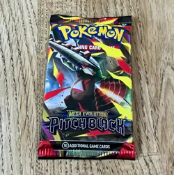 Pokemon TCG Mega Evolution Pitch Black Booster Pack 10 Cards English 2026 - Image 1