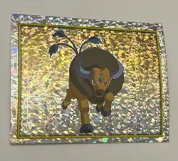 2000 Merlin Sticker Tauros Nintendo Pokemon Prism Holo #119 Hologram Series 2 - Image 1