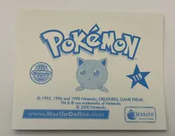 2000 Merlin Sticker Tauros Nintendo Pokemon Prism Holo #119 Hologram Series 2 - Image 2