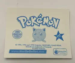 2000 Merlin Sticker Nidoking Nintendo Pokemon Prism Holo #117 Hologram Series 2 - Image 2