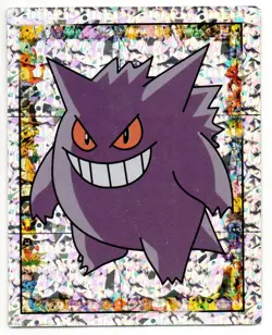 GENGAR HOLO #S15 CHROME / STICKER POKEMON SERIES 1 MERLIN 1999 FROM RED ALBUM - Image 1