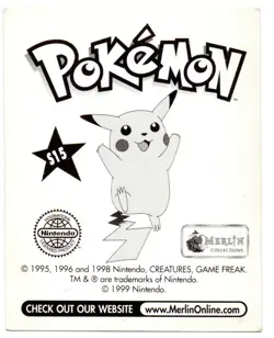 GENGAR HOLO #S15 CROMO / STICKER POKEMON SERIE 1 MERLIN 1999 DEL ALBUM ROJO - Image 2