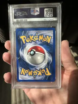 1999 Pokemon Base Set Shadowless Holo Hitmonchan 7/102 PSA 8 - Image 3