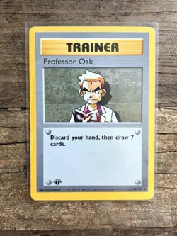 Pokemon 1999 1st Edition Professor Oak 088/102 Base Set Uncommon - Image 1