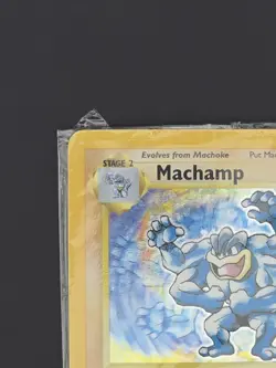 Pokemon Machamp Holo Rare Card Base Set 8/102, 1st Edition, Factory Sealed NM - Image 3