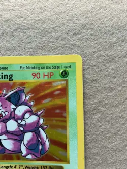 Pokemon Nidoking 1st Edition Base Set Shadowless Holo Rare 11/102 1999 - Image 3