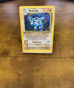 Pokemon TCG Machamp 8/102 - Base Set Holo - 1st Edition - NM - Image 1