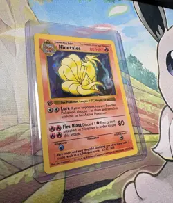 Ninetales 12/102 Base Set Shadowless 1st Edition Holo Rare - Image 1