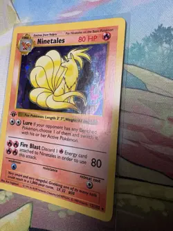 Ninetales 12/102 Base Set Shadowless 1st Edition Holo Rare - Image 4