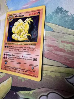 Ninetales 12/102 Base Set Shadowless 1st Edition Holo Rare - Image 5