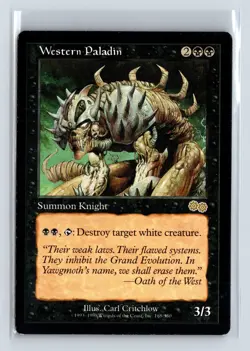 WESTERN PALADIN - MTG Magic the Gathering Card - Urza's Saga - Rare - Image 1