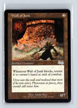 WALL OF JUNK - MTG Magic the Gathering Card - Urza's Saga - Uncommon - Image 1