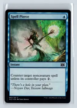 Foil SPELL PIERCE - MTG Magic the Gathering Card - Double Masters 2022 - Common - Image 1