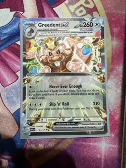 Greedent EX 179/197 - Pokemon Obsidian Flames Double Rare Holo NM - Image 1
