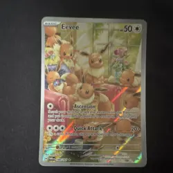 Pokemon TCG Eevee Illustration Rare Full Art Holo Sv06 Twilight 188/167 - Image 3