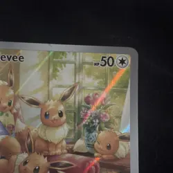 Pokemon TCG Eevee Illustration Rare Full Art Holo Sv06 Twilight 188/167 - Image 5