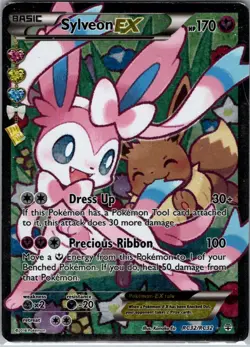 Sylveon EX Full Art RC32/RC32 Generations: Radiant Collection HP Pokemon Card - Image 1