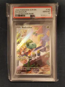 2024 Pokemon Bulbasaur Illustration Rare Card PSA 10 Gem Mint - Image 1