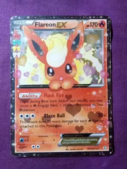 🔥Pokemon TCG Flareon EX RC6/RC32 Generations Radiant Collection Full Art Holo - Image 2