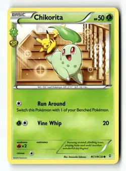 Pokemon Card Chikorita LP Generations: Radiant Collection RC1/RC32 - Image 1