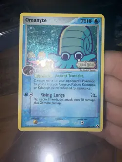 CRYING Omanyte Reverse Holo Stamp - 2006 Pokemon Card EX Legend Maker 60/92 - Image 1