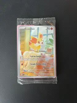 Pokemon Fennekin 080 SEALED Pokemon Center Stamped Black Star Promo - Image 1