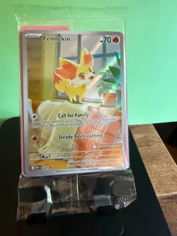 2026 Mega Evolution Chaos Rising Fennekin Pokemon Center Stamp SEALED Promo #080 - Image 1