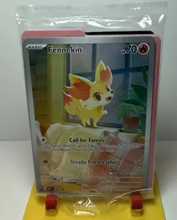 Pokemon TCG - Fennekin 080 Pokemon Center Stamped Promo Chaos Rising SEALED - Image 1