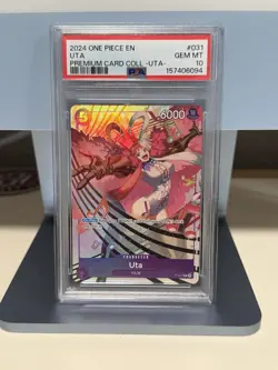 2024 One Piece EN #031 Premium Card Coll. UTA #031 UTA PSA 10 GEM MINT - Image 1