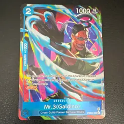 Bandai One Piece Mr. 3 (Galdino) PRB02-009 English Holo Alt Art Rare 1000 - Image 1