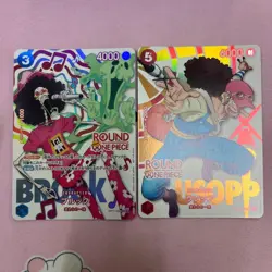 ONE PIECE Card Game ROUND1 Promo Complete Set 2 Cards Japanese From Japan - Image 1