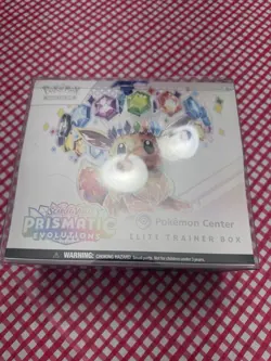 Pokemon Center ETB Prismatic Evolutions Elite Trainer Box Sealed TCG - Image 1
