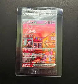 Pokemon Mew ex 053 SV Black Star 151 Promo Full Art Holo Eng 2023 SEALED - Image 1