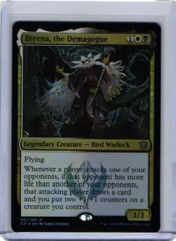 Breena, The Demigogue NM FOIL Commander 2021 ENGLISH 001/081 - Image 1
