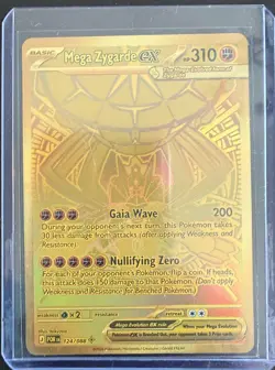 Pokemon Perfect Order - Mega Zygarde ex - Gold Hyper Rare NM+/MINT - 124/088 - Image 1